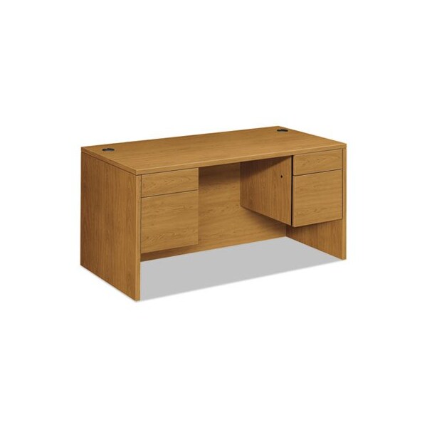 Hon HON, 10500 SERIES 3/4 HEIGHT DOUBLE PEDESTAL DESK, 60W X 30D X 29.5H, HARVEST - 10573CC