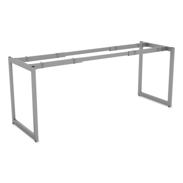 Alera Technologies Ale 24 In. Open Office Desk Series Adjustable O-Leg Desk Base - Silver - LSTB24GR