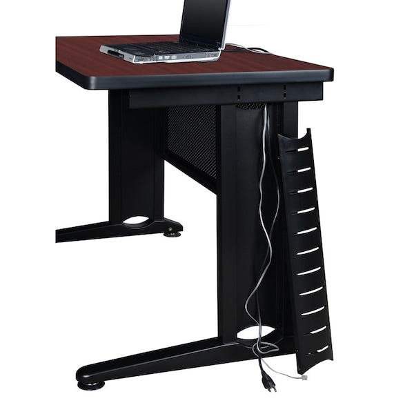 Fusion Pedestal Desk Single Pedestal Desk, Fusion, 72"x24", 24" D X 29" H, 72" W X Melamine Laminate - MSP7224MH
