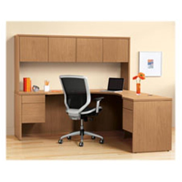 Convenience Concepts Credenza, with Kneespace, 72 in. x 24 in. x 29.5 in., Harvest - HI529610