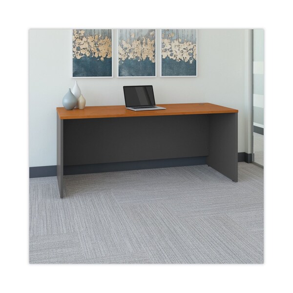 Bush Desk Shell Series C Collection 72W Desk Shell, Natu, 29.38 in D X 29.88 in H, 72" W X - WC72436