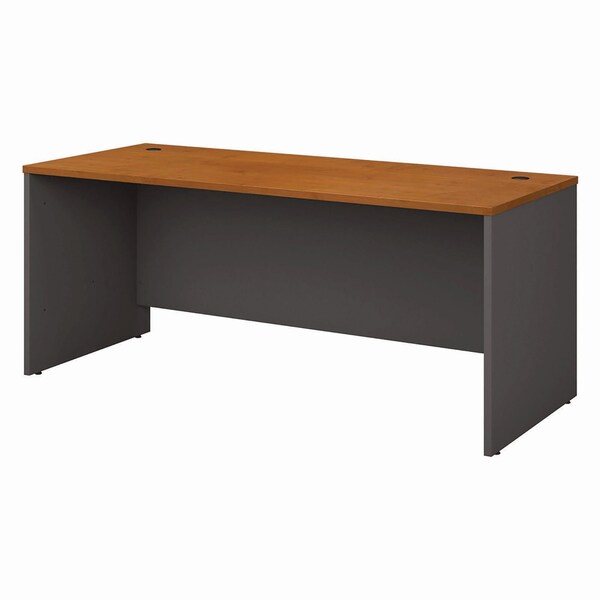 Bush Desk Shell Series C Collection 72W Desk Shell, Natu, 29.38 in D X 29.88 in H, 72" W X - WC72436