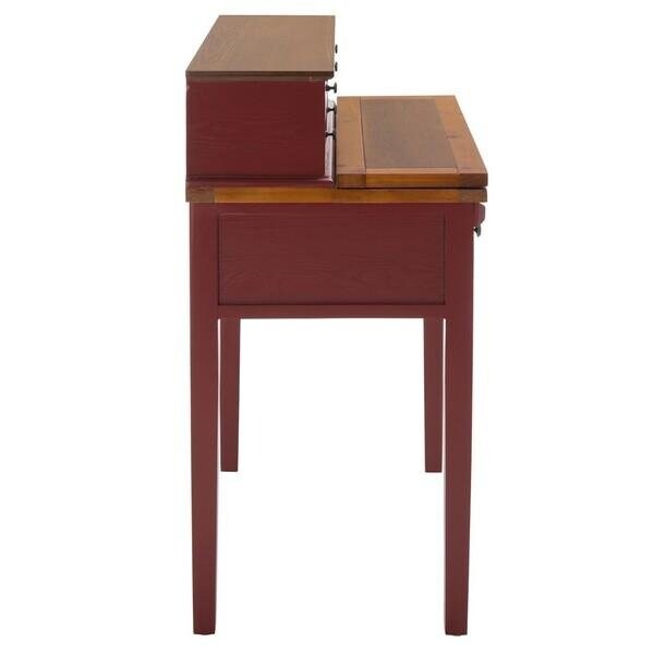 Safavieh Secretary Desk, 18.10in D X 37.80in H, 29.70in W X Cherry - AMH6520A