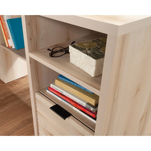 Sauder L-Desk, 59.06 in D X 30 in H, 59.06 in W X Engineered wood, Metal - 433260