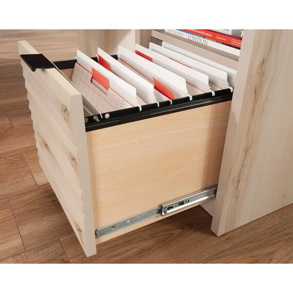 Sauder L-Desk, 59.06 in D X 30 in H, 59.06 in W X Engineered wood, Metal - 433260