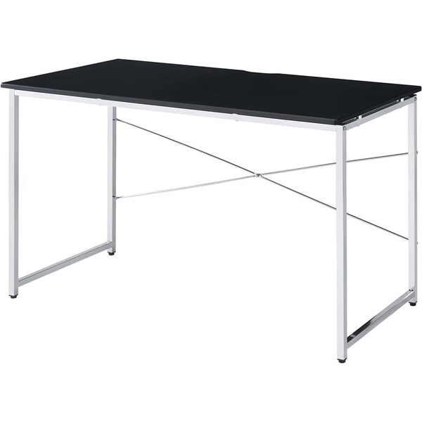 Acme Writing Desk in Black and Chrome Finish - ER-037BK