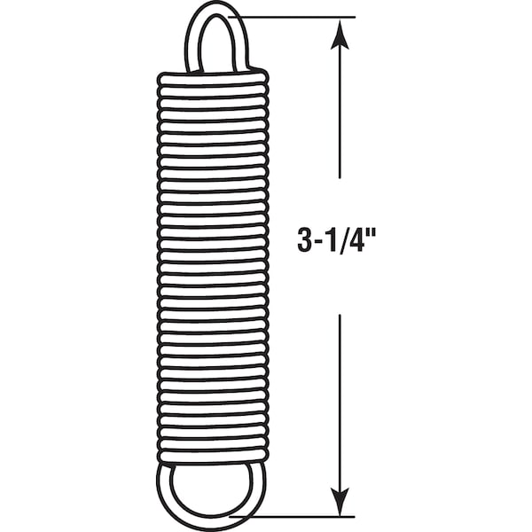 Prime-Line Extension Spring, 3-1/4 in. Long x 5/8 in. Diameter (2 pack) - SP 9618