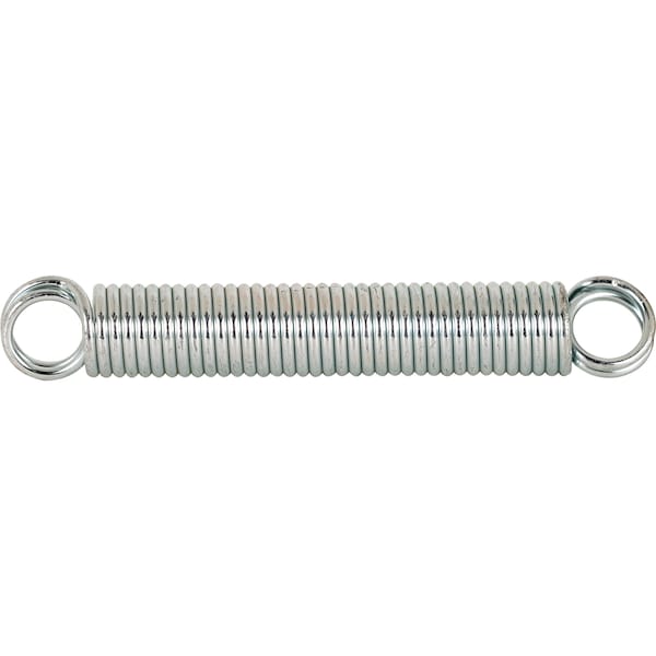 Prime-Line Extension Spring, 1 in. x 7 in. x 0.135 in., Steel, Double Loop, Close - SP 9630