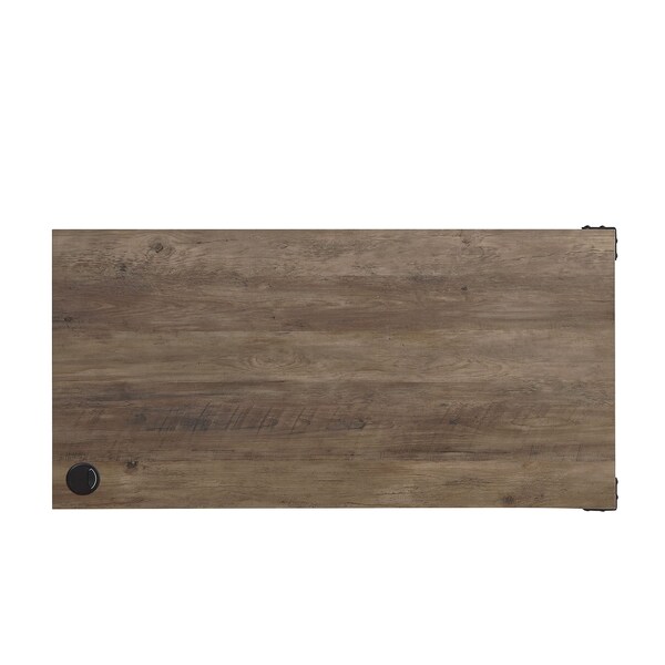 Acme 31 in H, 48 in W X Composite Wood, Metal, Veneer, Oak - ER-012OAK