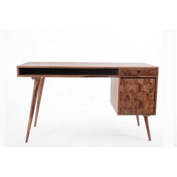 Moes Home Collection Metric Desk- Natural - BZ-1024-24-0