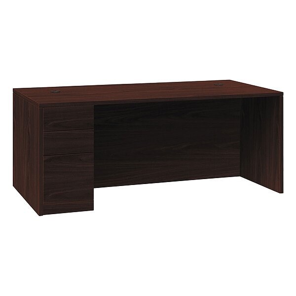 Hon Single Pedestal Desk, 30 in D X 29 1/2 in H, 66 in W X - H105898L.NN