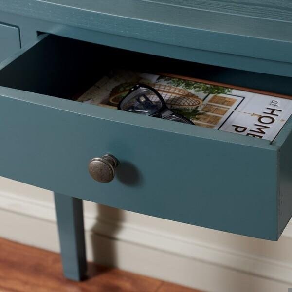 Safavieh Landon Writing Desk- Slate Teal - 40.5 x 19.1 x 36.2 in. - AMH6516E