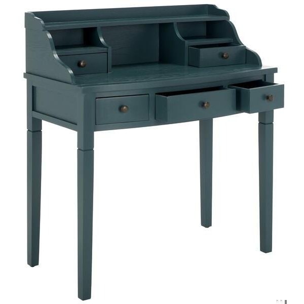 Safavieh Landon Writing Desk- Slate Teal - 40.5 x 19.1 x 36.2 in. - AMH6516E