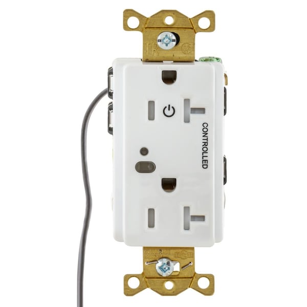 Hubbell Wiring Device-Kellems Automatic Receptacle Control HBL5362LC1GY - HBL5362LC1GY