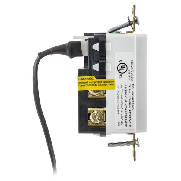 Hubbell Wiring Device-Kellems Automatic Receptacle Control HBL5362LC1GY - HBL5362LC1GY