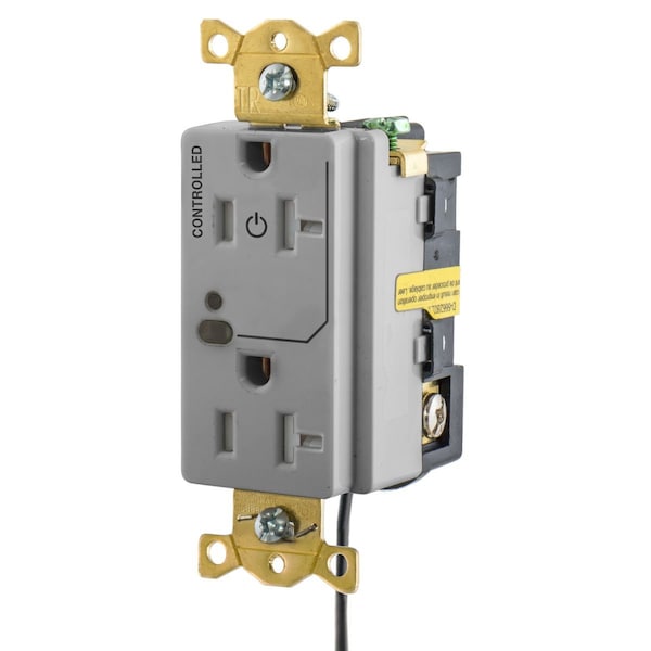 Hubbell Wiring Device-Kellems Automatic Receptacle Control HBL5362LC1GY - HBL5362LC1GY