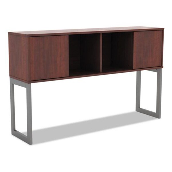Fine-Line 36.5 H x 60 W x 15 D in. Open Office Desk Series Hutch - Medium Cherry - FI687905