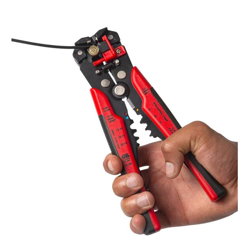 Gardner Bender 8.25 in. Wire Stripper/Cutter/Crimper with Adjustable Tensioning Wheel - GS-395