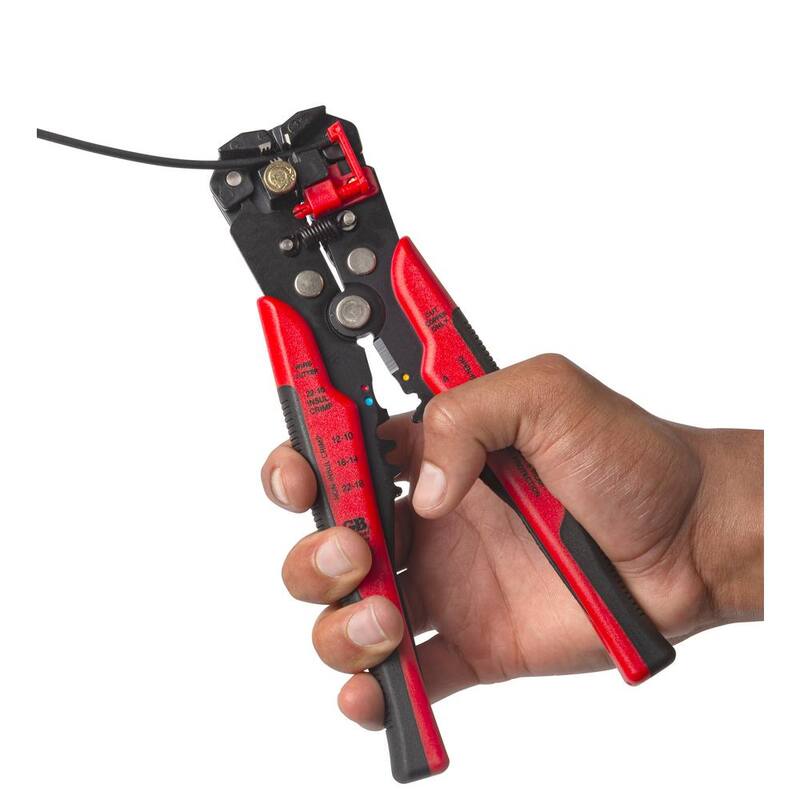 Gardner Bender 8.25 in. Wire Stripper/Cutter/Crimper with Adjustable Tensioning Wheel - GS-395
