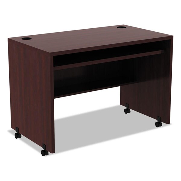 Alera Technologies ALE 42 x 24 in. Valencia Series Mobile Workstation Desk - Mahogany - VA204224MY