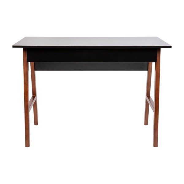 Flash Furniture Black/Walnut Home Office Computer Desk with Drawer - GC-MBLK60-BK-WAL-GG