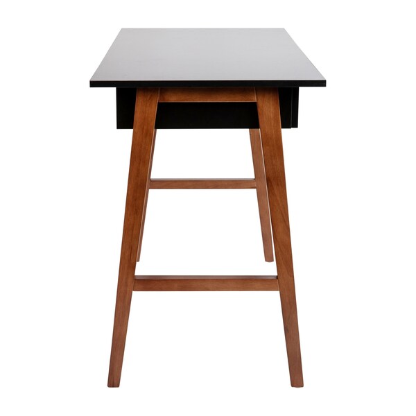 Flash Furniture Black/Walnut Home Office Computer Desk with Drawer - GC-MBLK60-BK-WAL-GG