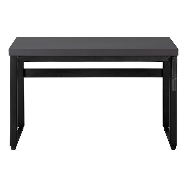 Monarch Specialties Computer Desk, Home Office, Standing, Adjustable, 48"L, Work, Laptop, Metal, Laminate, Grey, Black - I 7680
