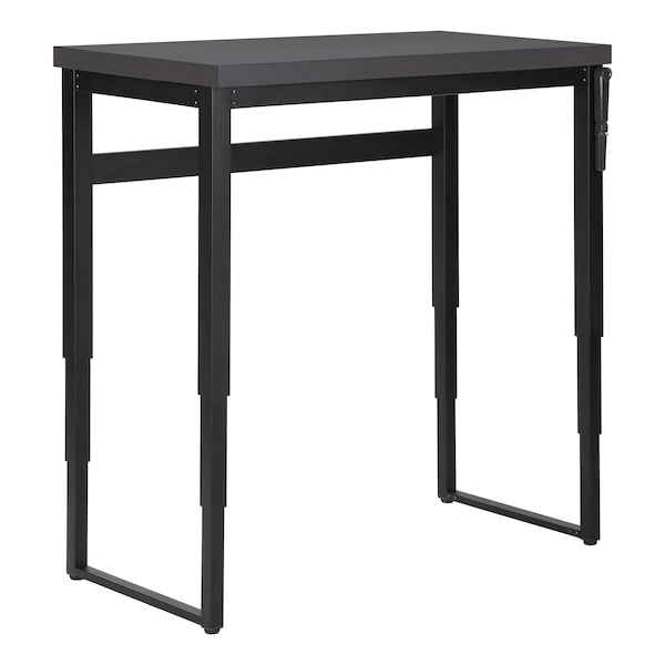 Monarch Specialties Computer Desk, Home Office, Standing, Adjustable, 48"L, Work, Laptop, Metal, Laminate, Grey, Black - I 7680