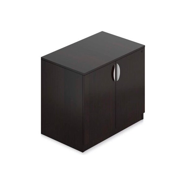 Gec Offices To Go - Storage Cabinet with Lock, 36"W x 22"D x 29-1/2"H, Espresso - SL3622SC-AEL