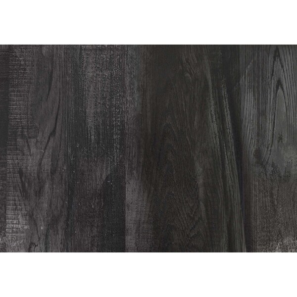 Homeroots 30 in. Black Particle Board & Black Metal Computer Desk with a Hollow Core - 333553