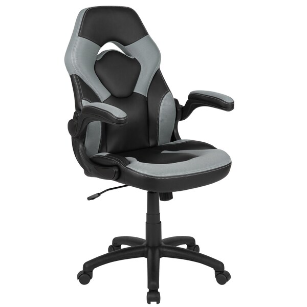 Flash Furniture Black Gaming Desk and Chair Set with Cup Holder - BLN-X10D1904-GY-GG