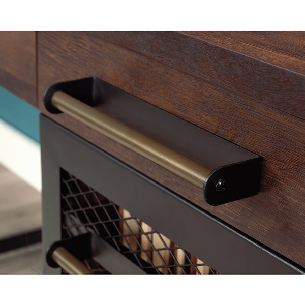 Sauder 23.46 in D X 71.97 in H, 48.03 in W X Engineered wood, Metal - 431654
