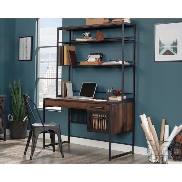 Sauder 23.46 in D X 71.97 in H, 48.03 in W X Engineered wood, Metal - 431654