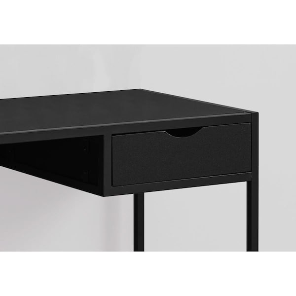 Gfancy Fixtures 30 in. MDF & Black Metal Computer Desk - GF3092656