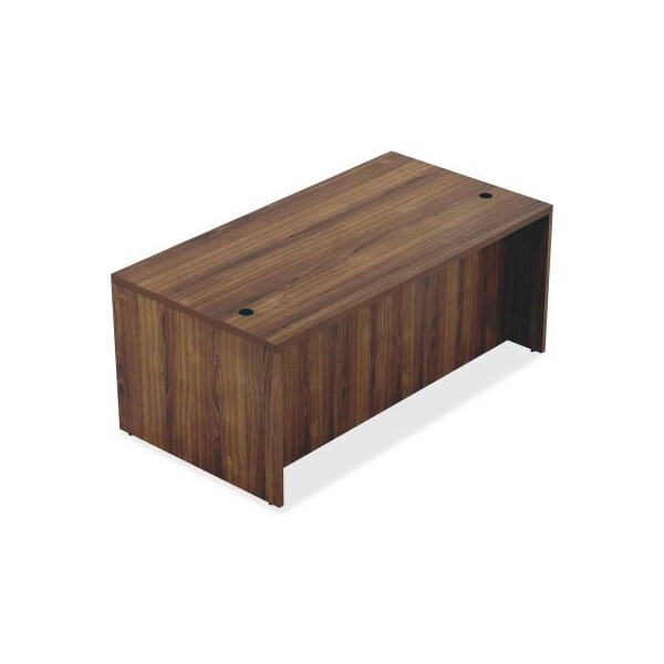 Lorell Lorell Wood Desk - 66.1" x 29.5" x 30" Desk - Walnut - Chateau Series - 34303