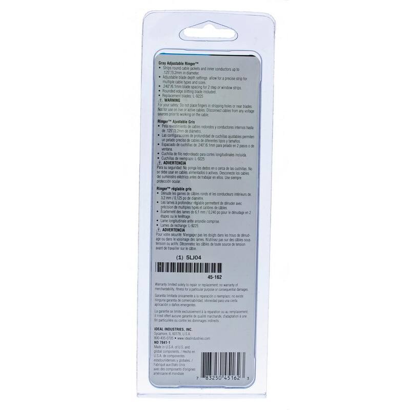IDEAL Coax/Fiber Ringer Stripper Up to 1/8 in. - 45-162