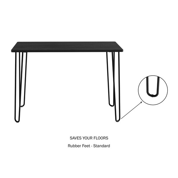 Hastings Home Hairpin Leg Computer Desk, Black - 228133ICX