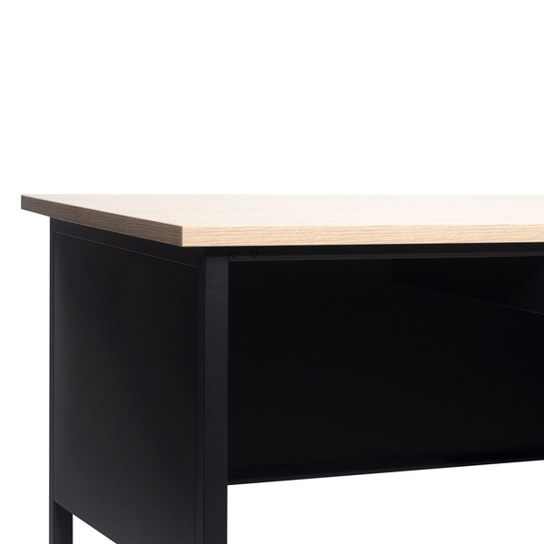 Flash Furniture 30 in D X White Oak, 70 in W X - GC-M-BLK-177-WHTOAK-GG