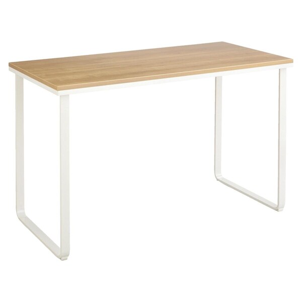 Betterbeds Safco Steel Workstation Table - Beechwood/White - 47.25 x 24 x 280.75 in. - BE3196188