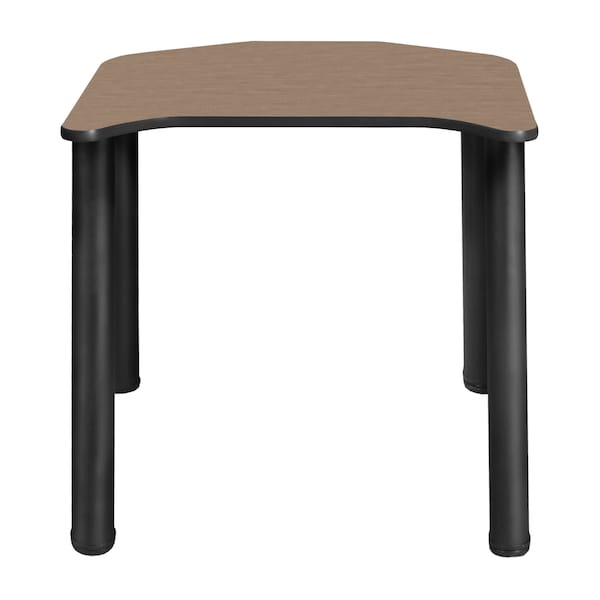 Regency Ferris Student Activity Desk, 26 in W X Wood, Metal, Black / Noble Oak - FSD2624NOBPBK