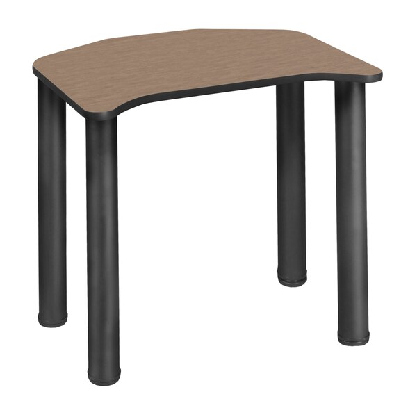 Regency Ferris Student Activity Desk, 26 in W X Wood, Metal, Black / Noble Oak - FSD2624NOBPBK