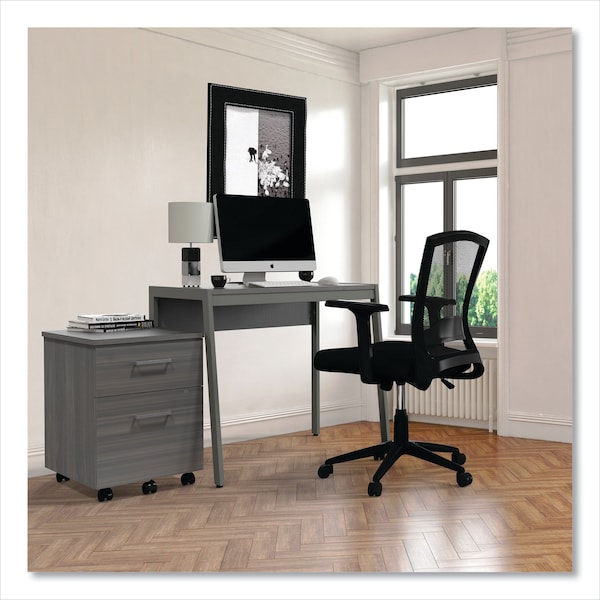 Linea Italia Klin Desk, 33" x 19", Ash, 19 in D X 29.5" H, 33" W X Steel, Ash - LITSH763ASH
