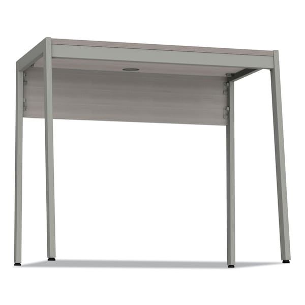 Linea Italia Klin Desk, 33" x 19", Ash, 19 in D X 29.5" H, 33" W X Steel, Ash - LITSH763ASH