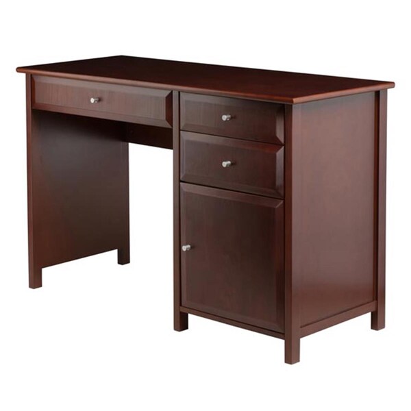 Winsome 30.71 x 47.24 x 20.24 in. Delta Office Writing Desk, Walnut - 94147