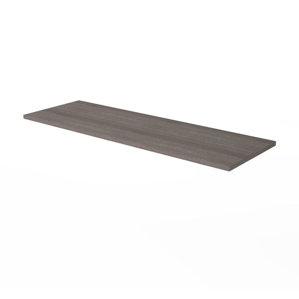Bestar Bridge BridgeI3 Plus, Bark Gray, 19-1/2" D X 1" H, 59.3" W X Melamine, Bark Gray - 160820-1147
