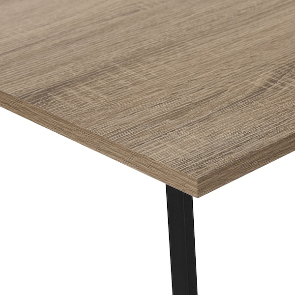 Monarch Specialties Computer Desk, Home Office, Corner, Storage Shelves, 48"L, L Shape, Work, Laptop, Metal, Brown - I 7592