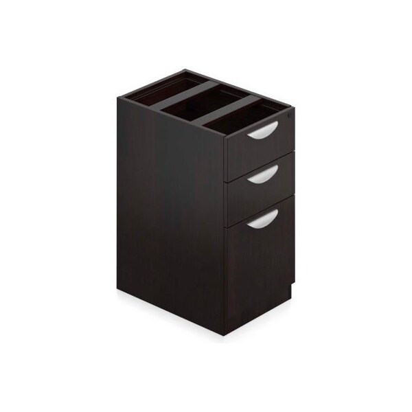 Gec Offices To Go 3 Drawer Pedestal in Espresso - Executive Modular Furniture - SL22BBF-AEL