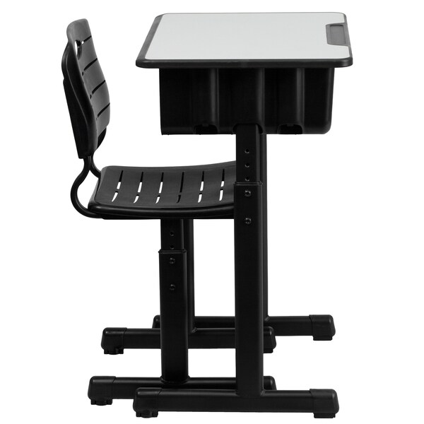 Flash Furniture 31.5 H, 23.625 W X Laminate, Steel, Grey - 3-YU-YCX-046-09010-GG