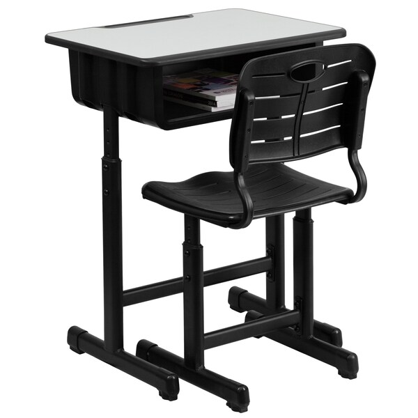 Flash Furniture 31.5 H, 23.625 W X Laminate, Steel, Grey - 3-YU-YCX-046-09010-GG