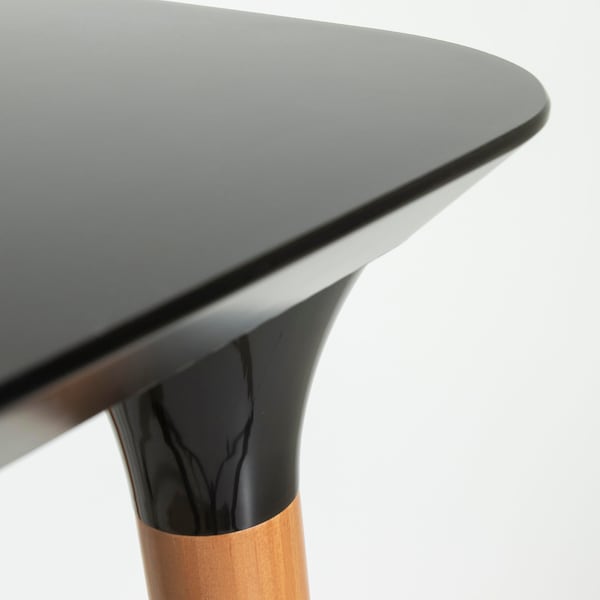 Manhattan Comfort Office Desk, 29.64 in H, 19.29 in W X Black and Cinnamon - 253252